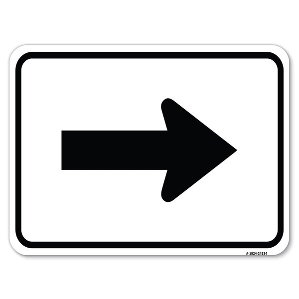 Safety Sign, 18 in Height, Aluminum, 24 in Length, 24334